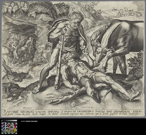 Charles David, Hercules feeds Diomedes' corpse to the horses