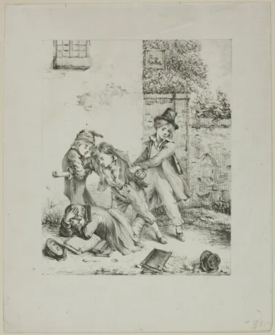 Auguste Bry, Schoolboys Fighting