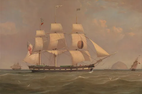 William Clark, The Black Ball Line Packet Ship 'New York' off Ailsa Craig