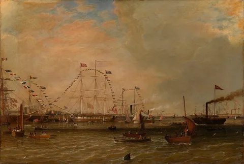 William Clark, Queen Victoria Landing at Granton Pier, 1 September 1842