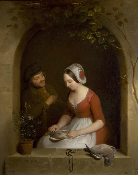 Frans Josef Luckx, Two Figures at a Window