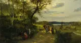 Theodor Her, Landscape with Figures