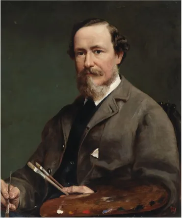 Thomas Alfred Jones, Portrait of B. Colles Watkins (1833-1891), Landscape Painter