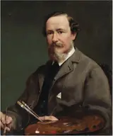 Thomas Alfred Jones, Portrait of B. Colles Watkins (1833-1891), Landscape Painter
