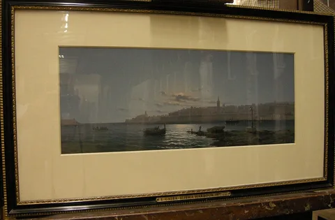 Luigi Galea, Sliema Harbour, Malta, by Moonlight