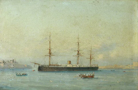 Luigi Galea, HMS Monarch