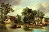 Alfred Priest, Scene at Taverham, Norfolk (Taverham Paper Mill)