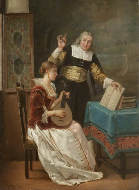 Louis Claude Mouchot, The Music Master