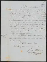 Samuel de Vletter, Brief aan anoniem