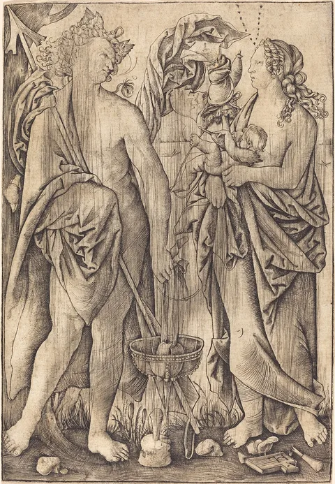 Meister HL, Mars and Venus (Mercury and Venus?)
