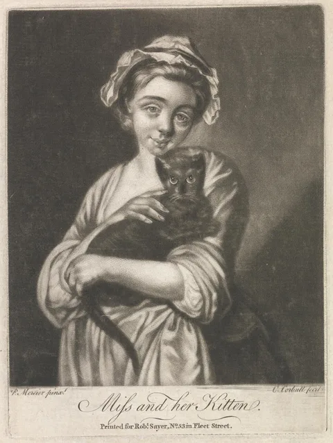 Richard Purcell, Miss and her Kitten (Rural Life)
