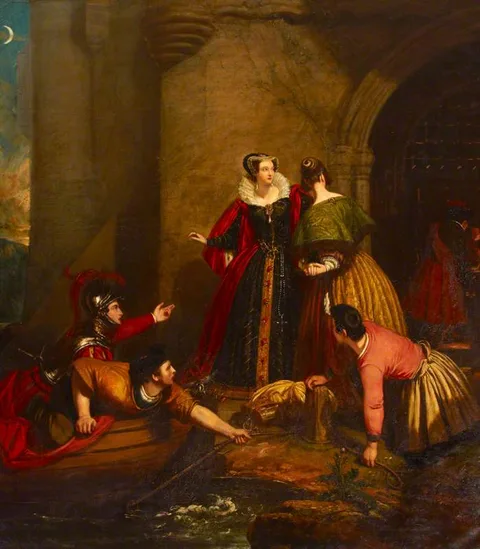Edward Leahy, Mary, Queen of Scots (1542-1587) leaving Loch Leven on 2nd May 1568