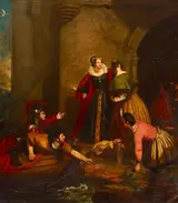 Edward Leahy, Mary, Queen of Scots (1542-1587) leaving Loch Leven on 2nd May 1568