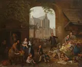 Paul Noël, Two Drunkards at the Market near the Westerkerk in Amsterdam