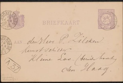 Jozef Neuhuys, Briefkaart aan Philip Zilcken