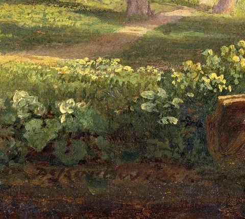 Thomas Dessoulavy, Italian Coastal Landscape (detail)