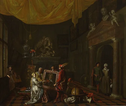 Hendrick Govaerts, Visit to the painter's studio
