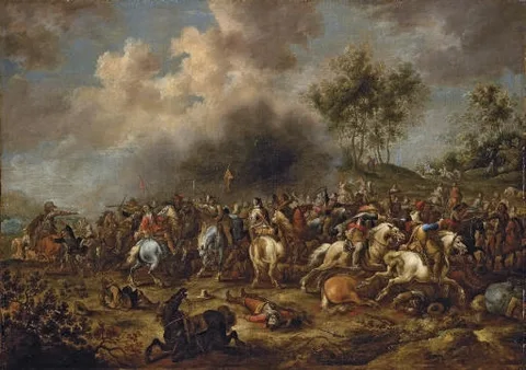 Alexander Casteels the Elder, Cavalry battle