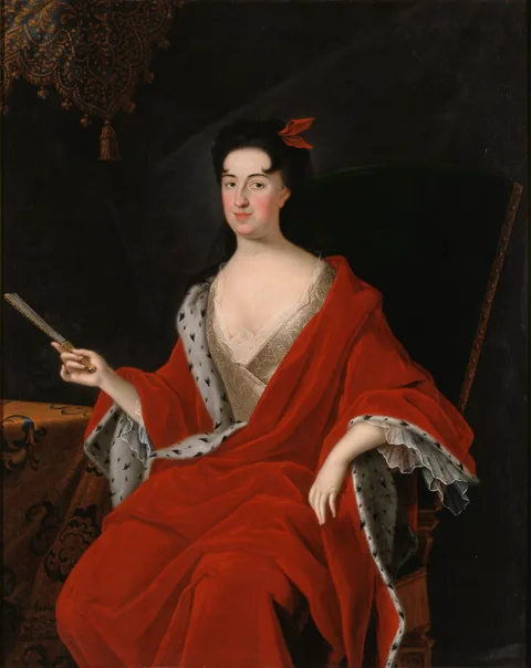 Johan Starbus, Portrait of Katarina Opalinski, 1680-1749