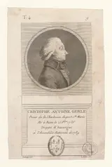 Charles Toussaint Labadye, Cristophe Antoine Gerle : Prieur de la Chartreuse du port Ste Marie, Né à Riom le 25 8bre 1736, Député d'Auvergne à l'Assemblée Nationale de 1789 BOYER 1107