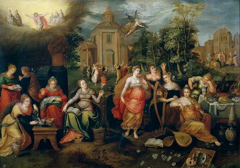 Pieter Lisaert, The foolish virgins and the wise virgins
