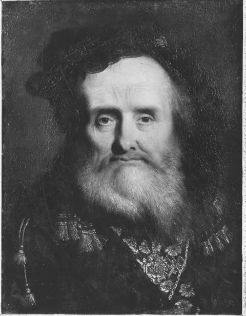 Johann Andreas Benjamin Nothnagel, Bust of an old man in fancy dress