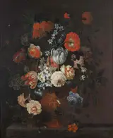 Simon Hardimé, Still Life Of Tulips, Narcissi, Roses, Peonies, Carnations