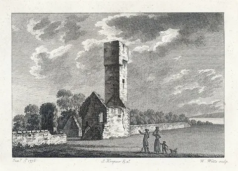William Watts, The watch tower near St. Donat's castle, Glamorganshire