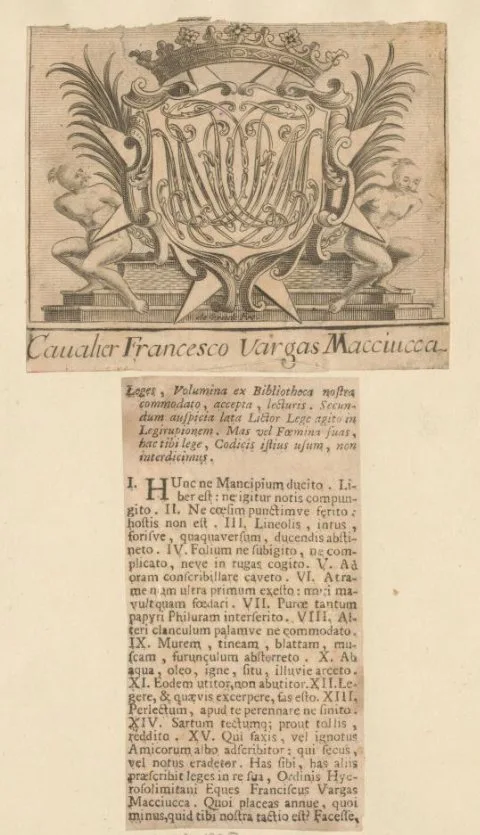 Francesco De Grado, Ex libris van Francesco Vargas Macciucca