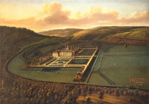 Leonard Knijff, The Southeast Prospect of Hampton Court, Herefordshire