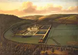 Leonard Knijff, The Southeast Prospect of Hampton Court, Herefordshire