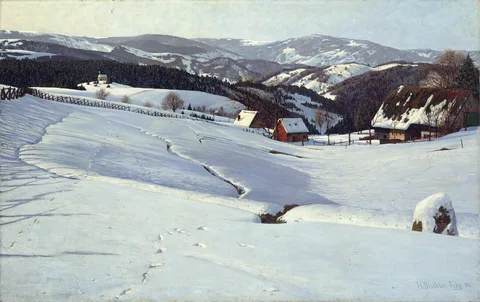 Hermann Dischler, Winter Morning in the Black Forest