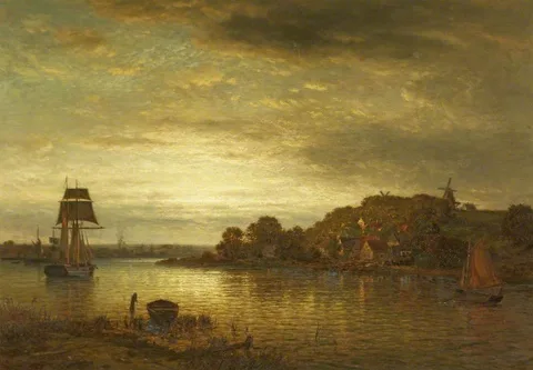 Wilhelm Xylander, Sunset over Flensburg Fjord