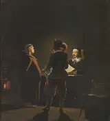 Oscar Carlson, A nocturnal interrogation.