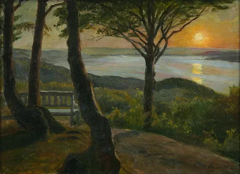 Hans Agersnap, View from Dronningestolen, Munkebjerg, Vejle.