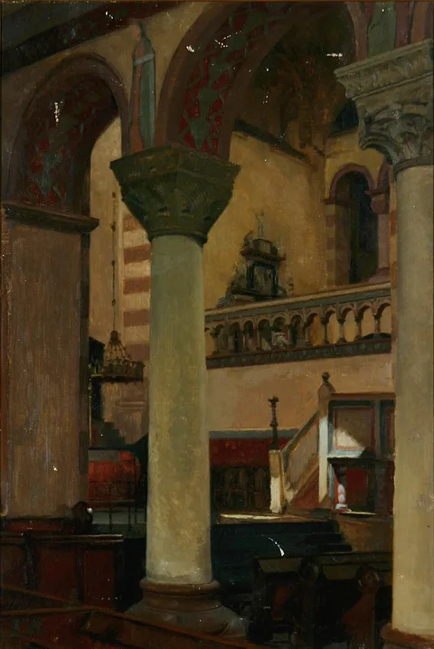 Gustav Vilhelm Blom, Interior of St. Michael, Hildesheim.