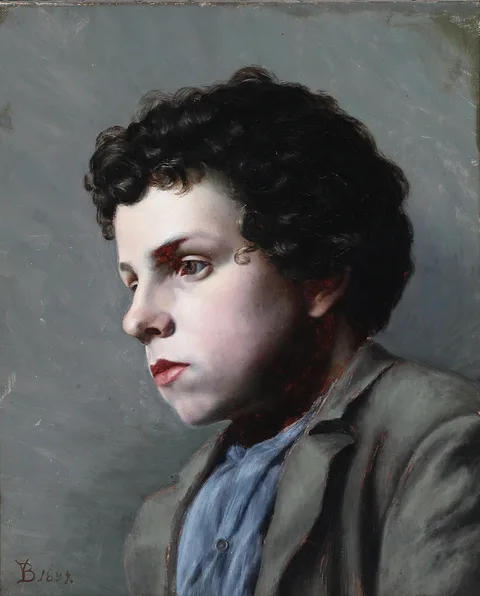 Gustav Vilhelm Blom, Portrait of a boy.