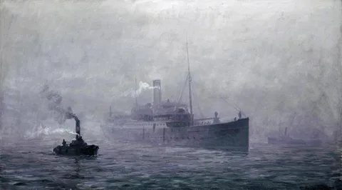 Benjamin Olsen, The Copenhagen-Malmö ferry Sverige in Copenhagen.