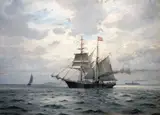 Benjamin Olsen, Meeting the Pilot Boat on the Øresund