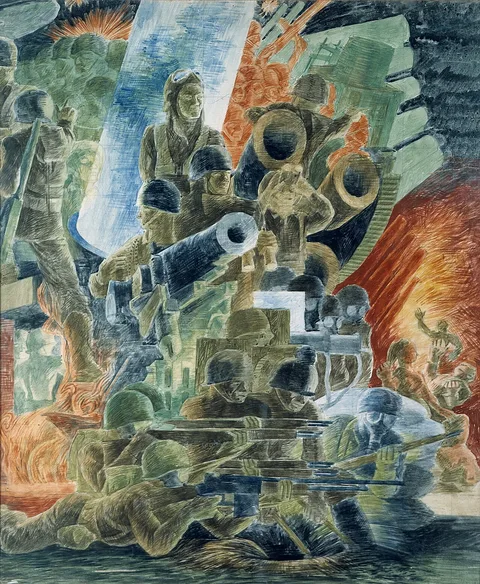 Kindred McLeary, War (mural study, War Department building, Washington, D.C.)