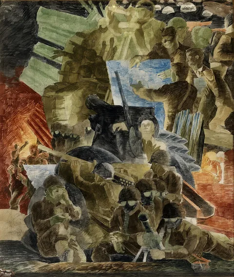 Kindred McLeary, War (mural study, War Department building, Washington, D.C.)