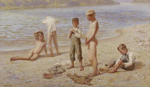 Alexander Grinager, Boys Bathing