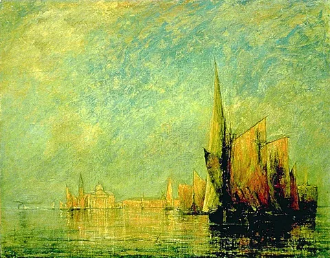 William Gedney Bunce, Sunset, San Giorgio, Venice