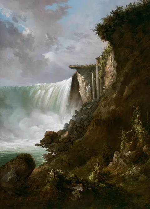 Gustav Grunewald, Horseshoe Falls from below the High Bank