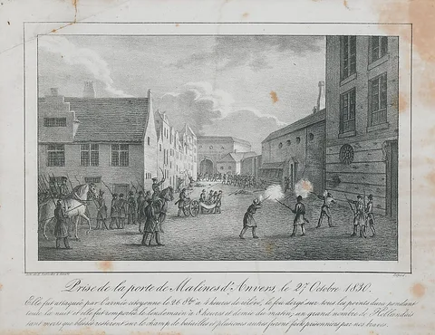 Henry Ratinckx, Het innemen van de Mechelse Poort (of Sint-Jorispoort) te Antwerpen op 27 oktober 1830