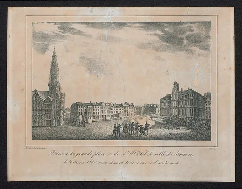 Henry Ratinckx, Het innemen van de Grote Markt en het Stadhuis van Antwerpen op 26 oktober 1830