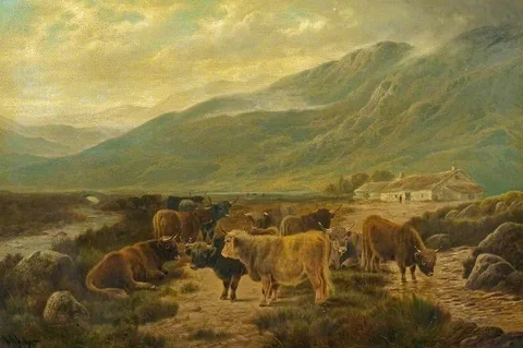 William Perring Hollyer, A Scotch Farm