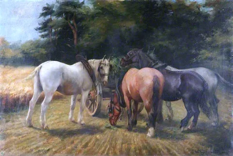 Evelyn Blacklock, Four Horses and a Cart