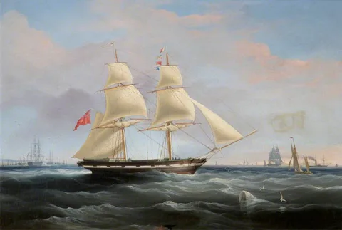 James Miller Huggins, Seascape with the 'Mary Dare'
