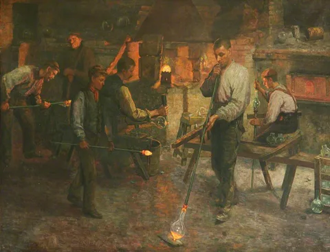 Andrew Colley, Glass Blowing, Lamp Chimney Making